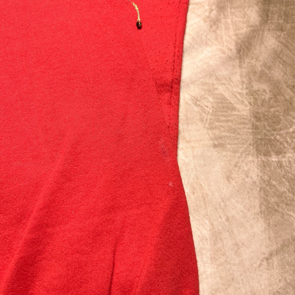 Vintage 80s Jerzees Handmade Patchwork Christmas … - image 8